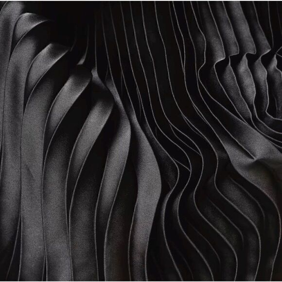 G-Star RAW GS Plisse Sleeveless Dress Color Black Size S - Picture 11 of 11